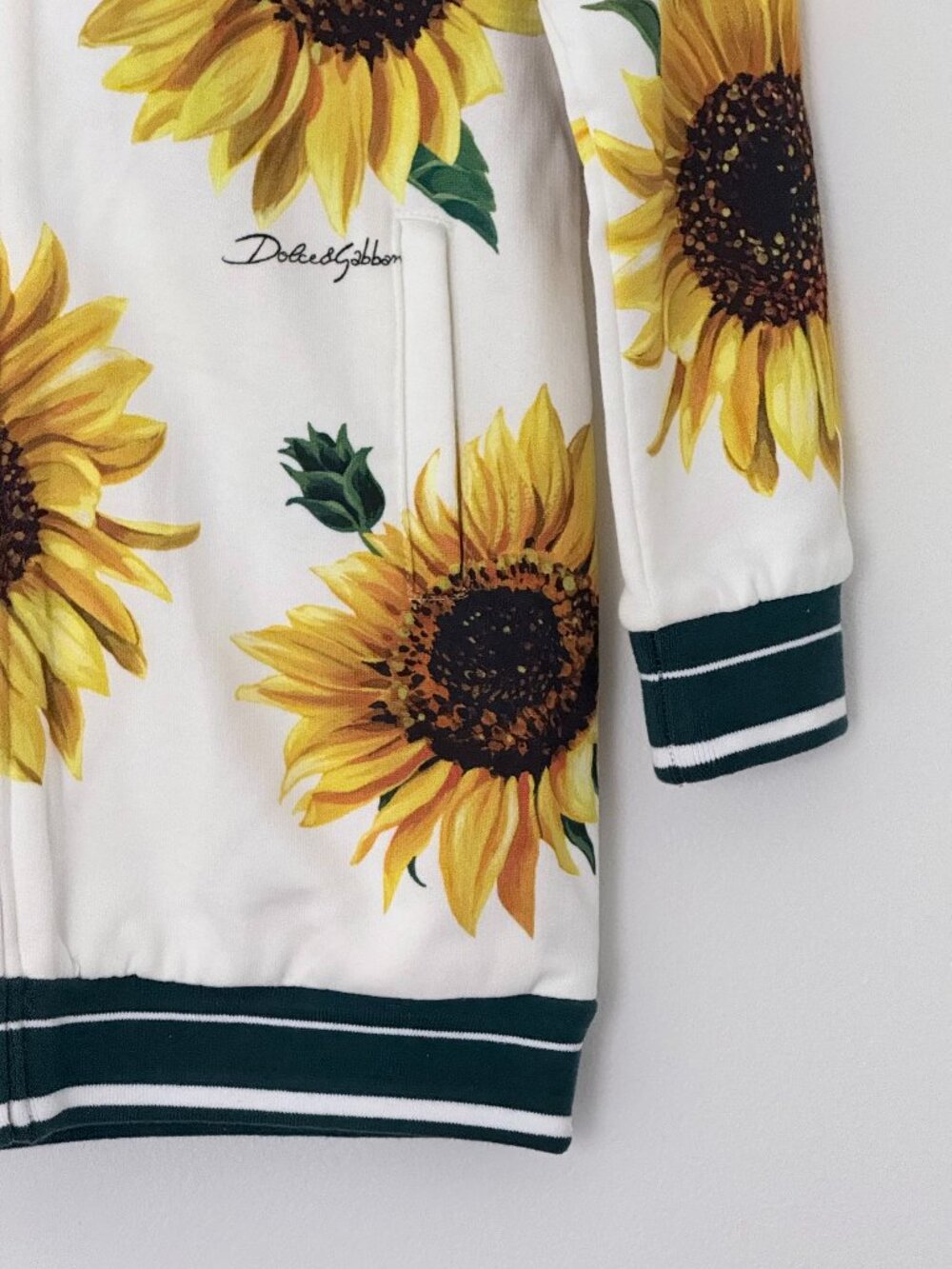 Dolce & Gabbana Junior Sunflower Zip Hoodie 10Y - Authentic - NWOT - Picture 4 of 12